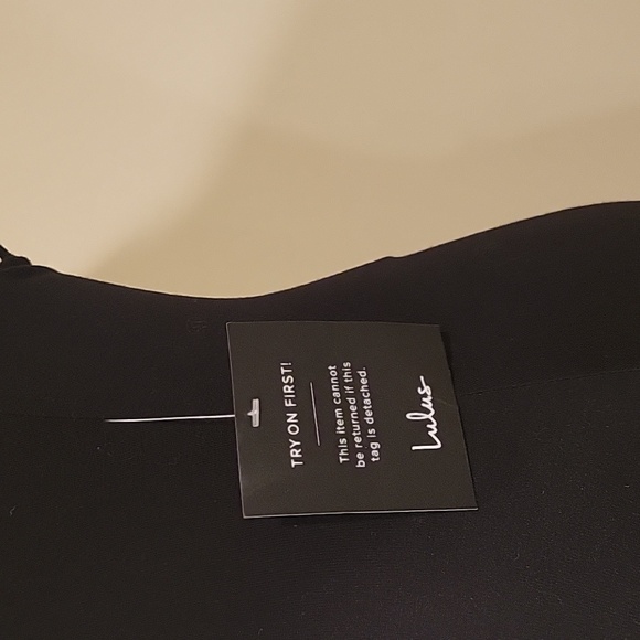 SOLD Lulus You Go Twirl Black Ruffled Skater Mini Dress LBD small USA made - Picture 10 of 12